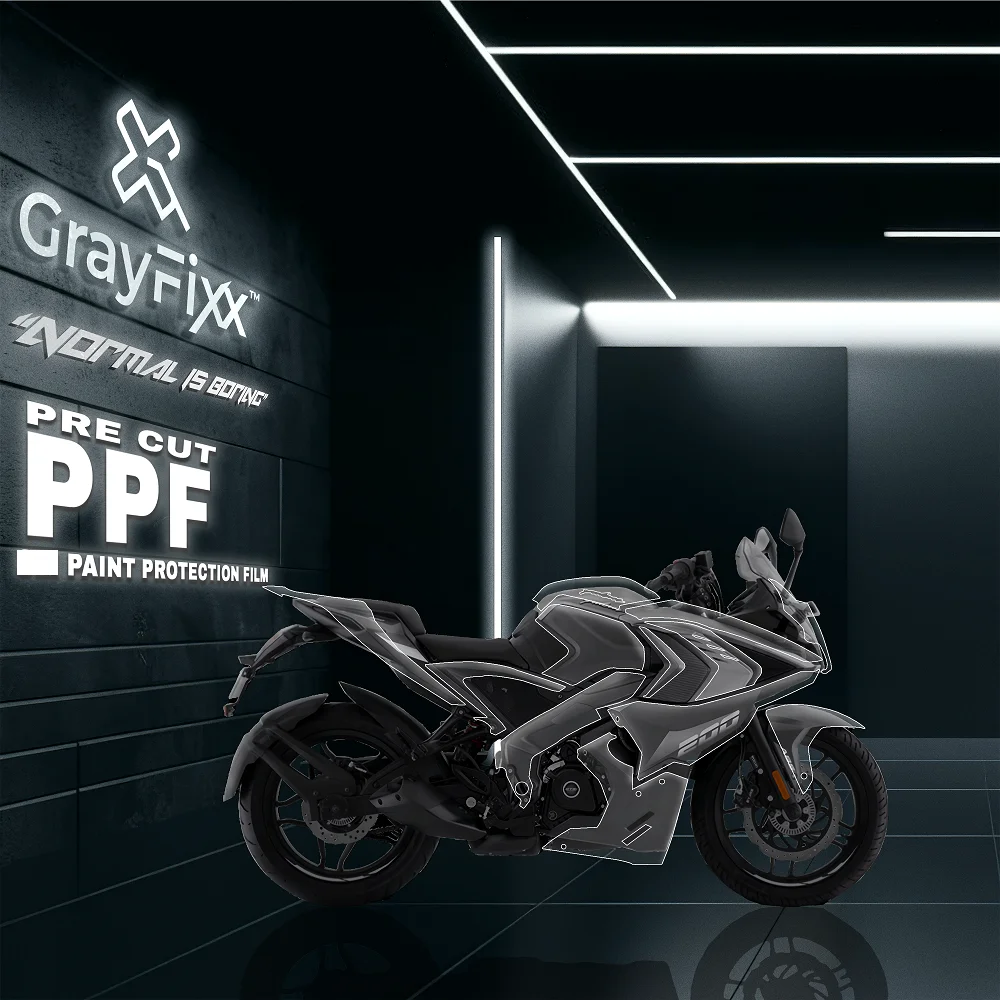 Pre-Cut PPF(Paint Protection Film) Compatible with Pulsar RS 200 | TPU(Thermoplastic Polyurethane), Water Proof, 3X Layer, Scratch Resistant